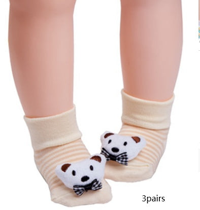 Cute Baby Animal Doll Three-dimensional Socks