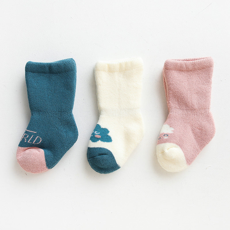 Medium Tube Combed Cotton Baby Socks