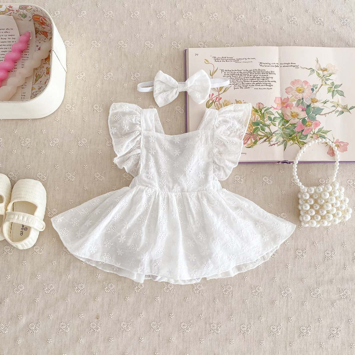 Baby Girl Flounced Sleeve Princess Dress