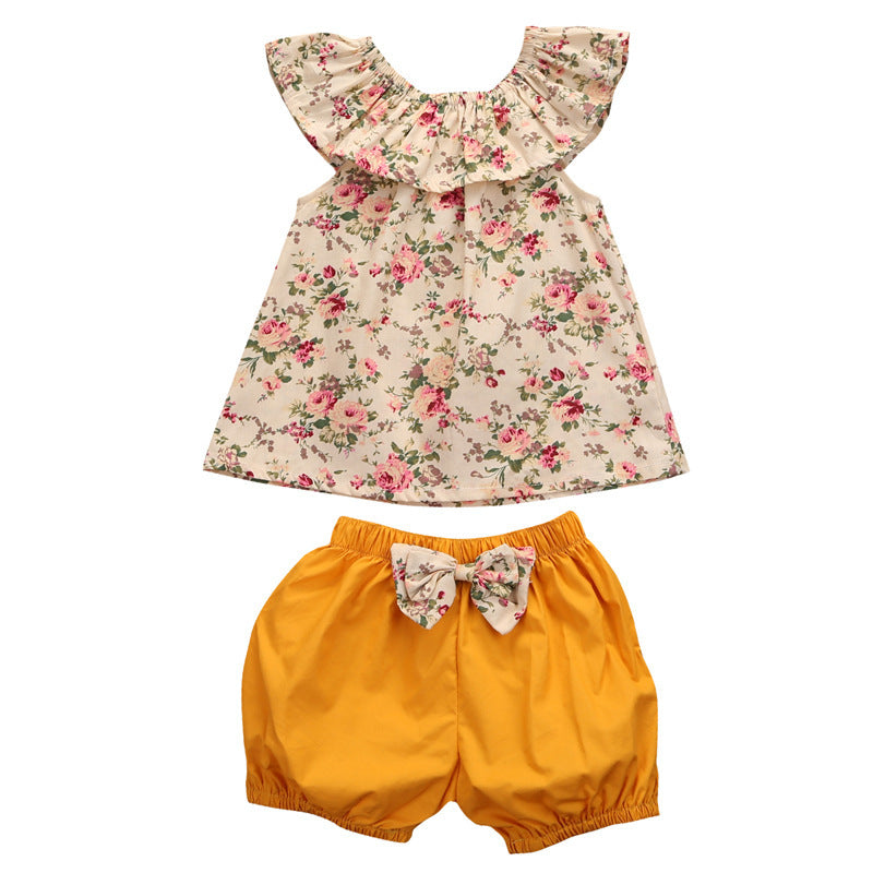 Summer Newborn Baby Girl Clothes Shorts Outfits