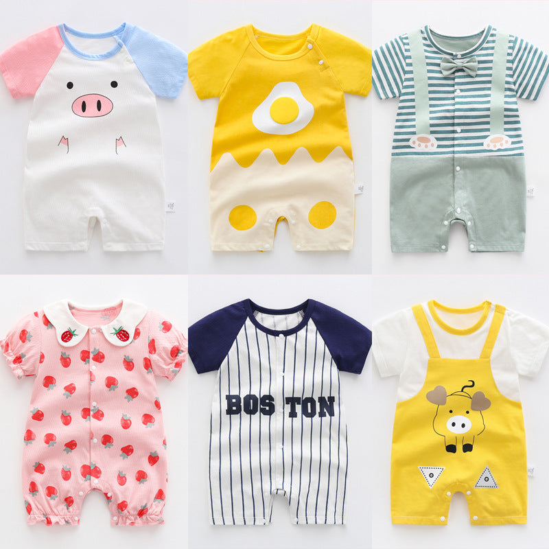 One-piece Summer Thin Baby Boy Romper Pure Cotton