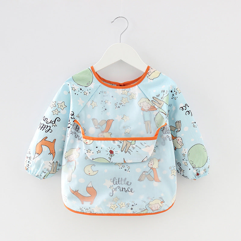 Infant Child Waterproof Bib Long Sleeve Infant Baby Overclothes