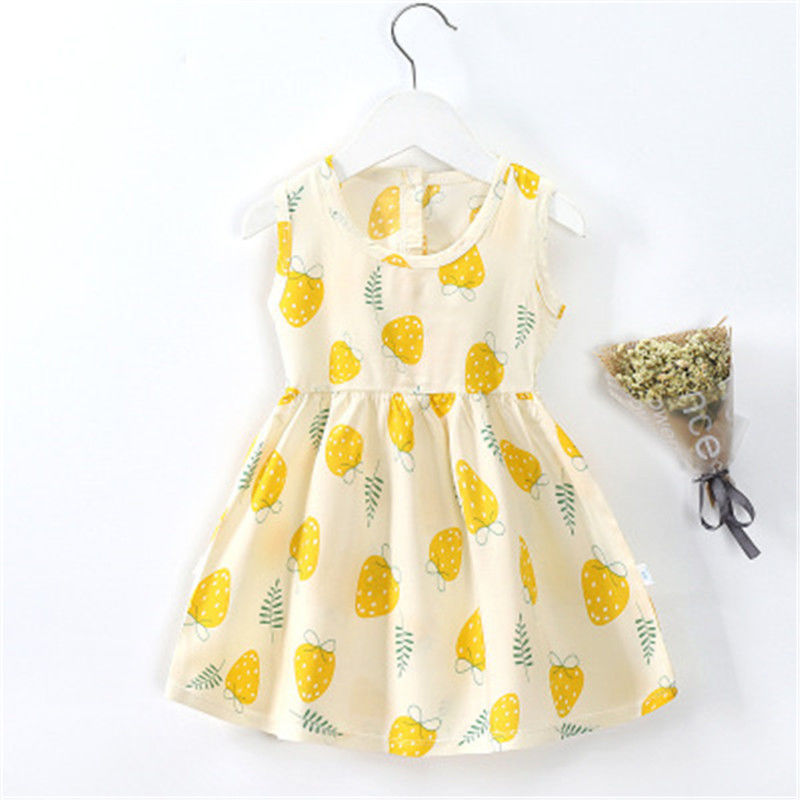 8 Style Baby Girls Dress, Summer Cute Cartoon Baby Princess Birthday Party Knitted Dresses