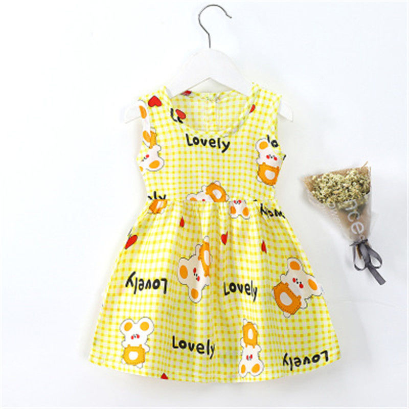 8 Style Baby Girls Dress, Summer Cute Cartoon Baby Princess Birthday Party Knitted Dresses