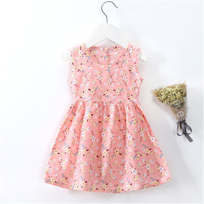 8 Style Baby Girls Dress, Summer Cute Cartoon Baby Princess Birthday Party Knitted Dresses