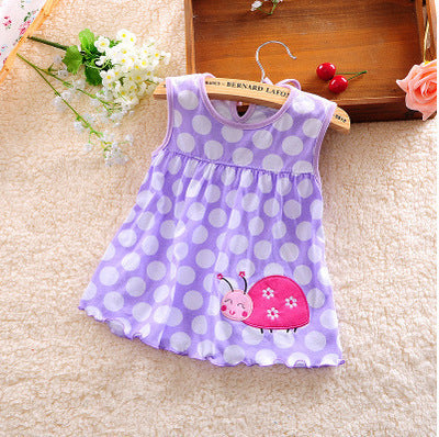 Baby Girl Cotton Vest Princess Dress