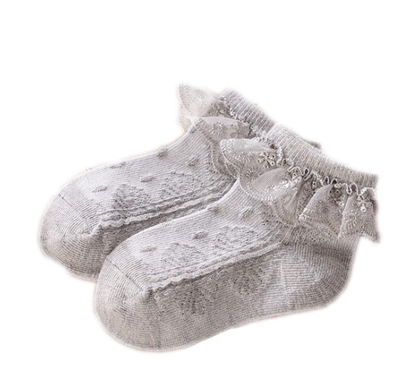 Children's lace boat socks