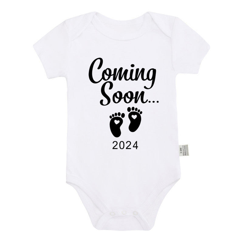 Announced Pregnancy 2024 Newborn Baby Romper Pure Cotton Rompers