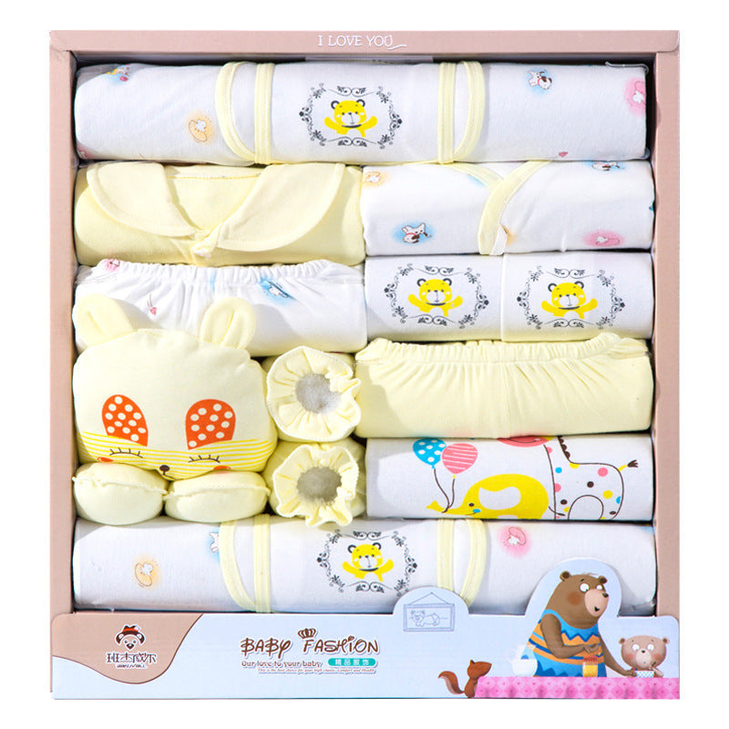 18 Piece Cotton Newborn Clothes Gift Box Set