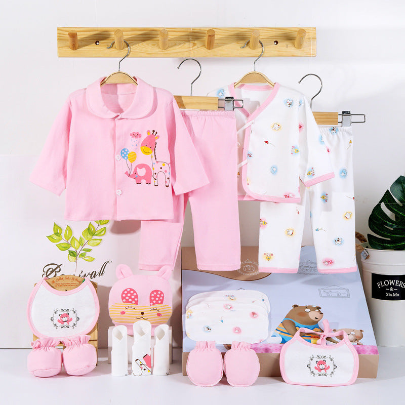 18 Piece Cotton Newborn Clothes Gift Box Set