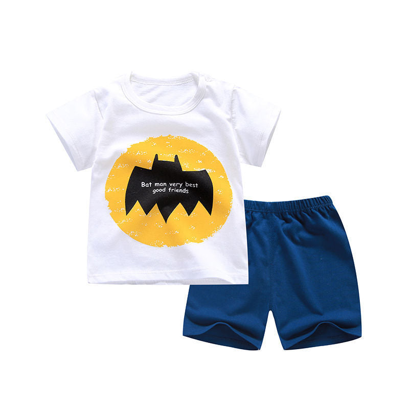 Cotton Baby Boy short sleeve suit