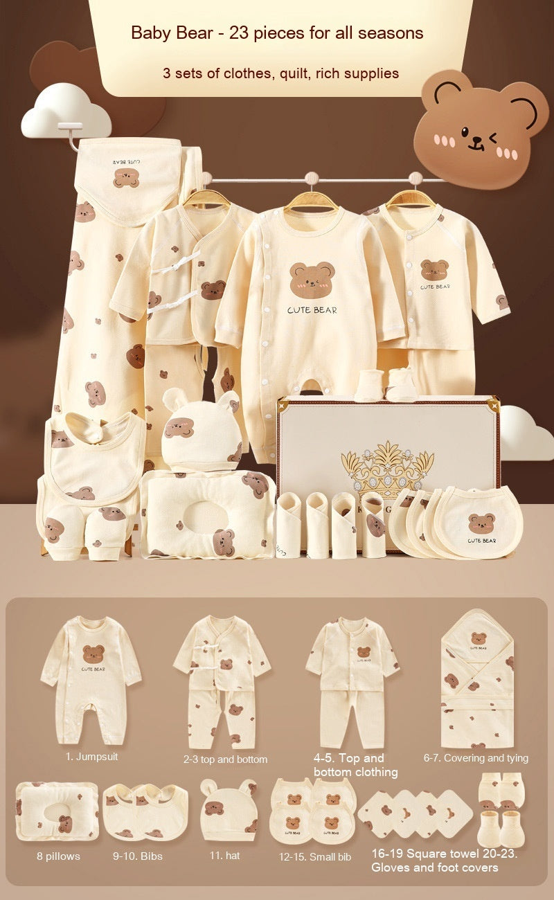 Bear Baby Pure Cotton Clothes Gift Set