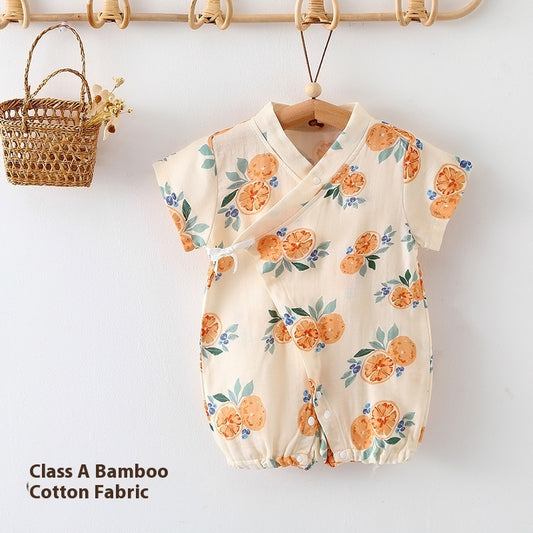 Baby Jumpsuit Summer Clothing Class A Bamboo Cotton