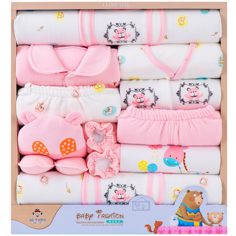 18 Piece Cotton Newborn Clothes Gift Box Set