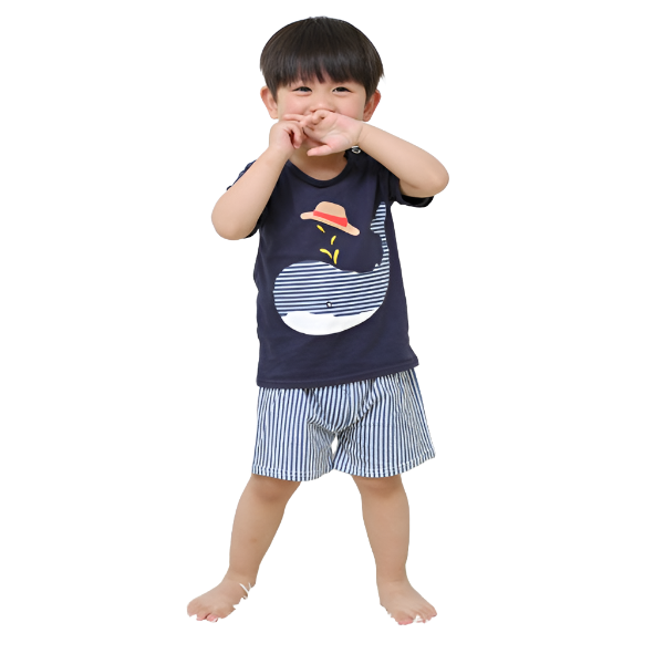 Cartoon Baby Boy+Girl Summer Casual Clothing Sets