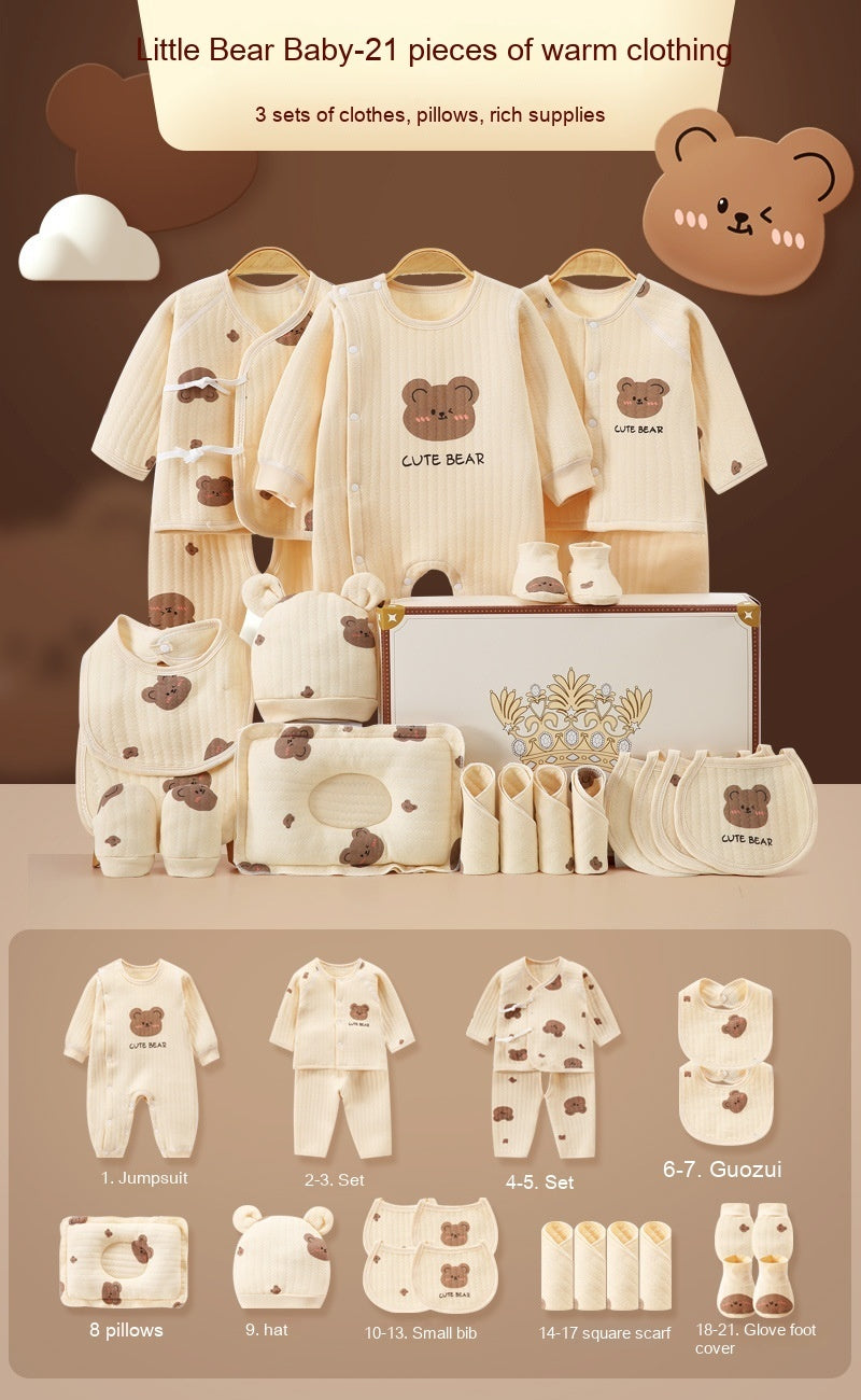 Bear Baby Pure Cotton Clothes Gift Set