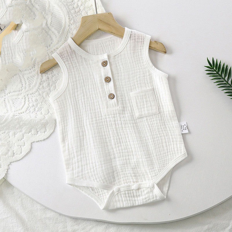 Newborn Summer Jumpsuit Thin Sleeveless