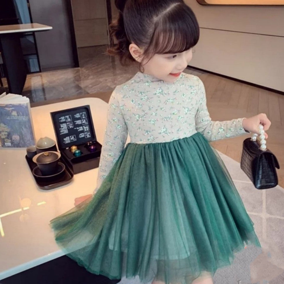 Net Yarn Princess Dress Children Korean Skirt