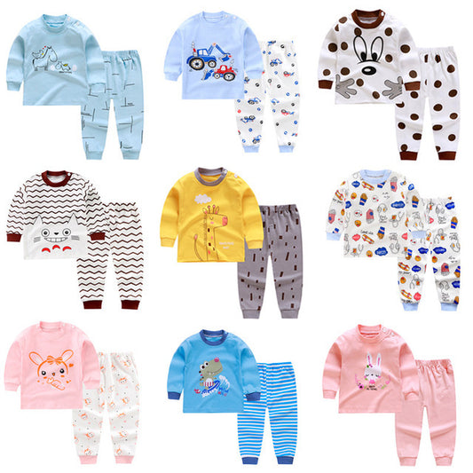 Autumn And Winter Pajamas, Baby Autumn Clothes, Long Trousers, Girls' Home Clothes