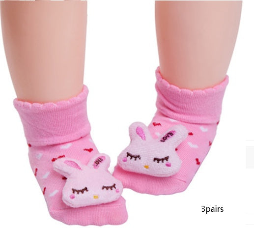 Cute Baby Animal Doll Three-dimensional Socks