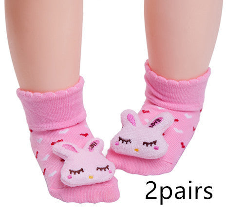 Cute Baby Animal Doll Three-dimensional Socks