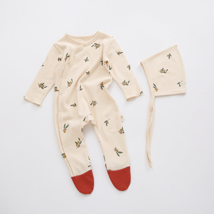 Spring And Autumn New Baby Cotton Footwear Pajamas