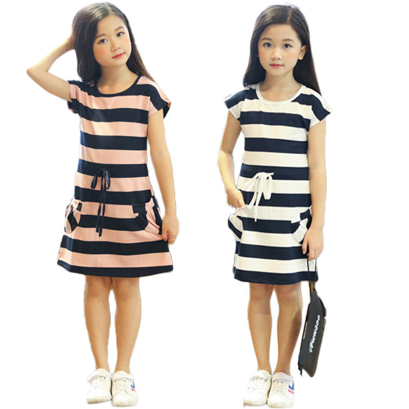 Summer Stretch Dress Fashion Room Long Skirt Children's Wear