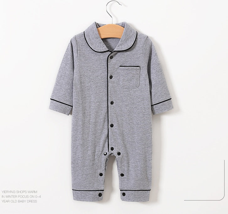 Thin baby one-piece pajamas spring and summer