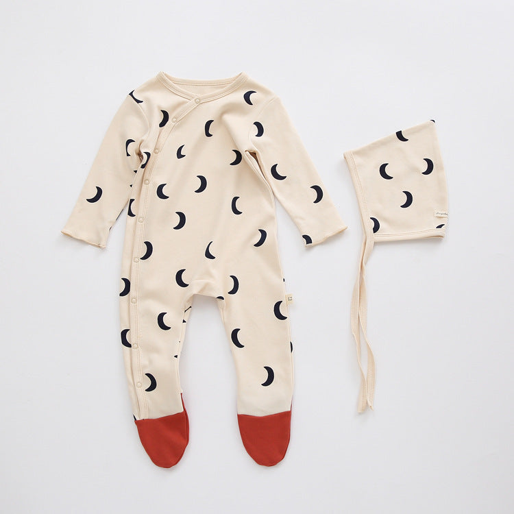 Spring And Autumn New Baby Cotton Footwear Pajamas