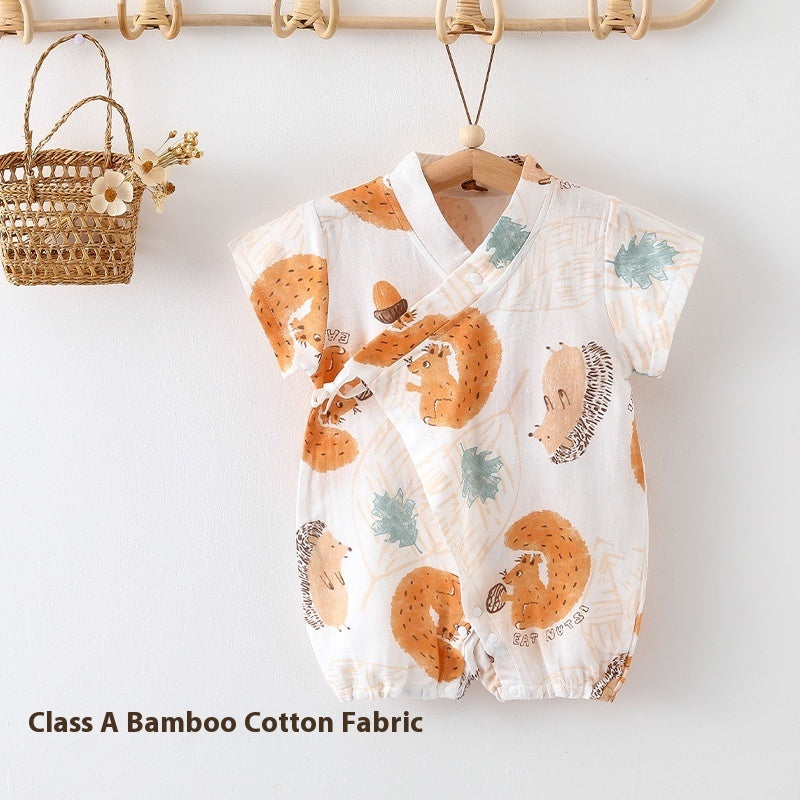 Baby Jumpsuit Summer Clothing Class A Bamboo Cotton