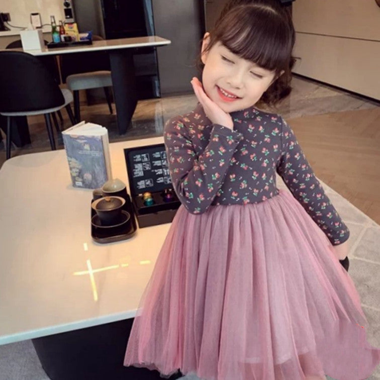 Net Yarn Princess Dress Children Korean Skirt