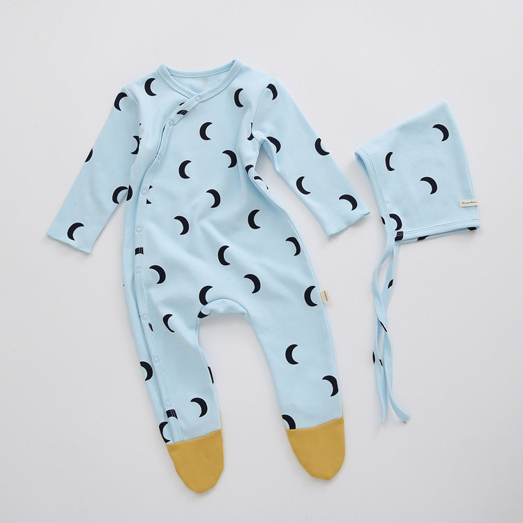 Spring And Autumn New Baby Cotton Footwear Pajamas