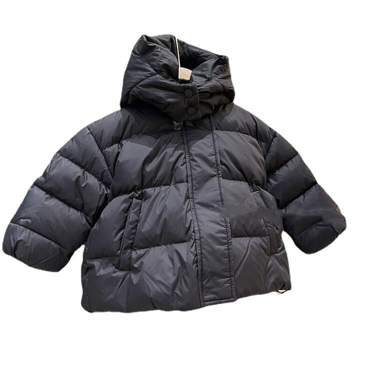 Solid Color Warm Down Cotton Jacket