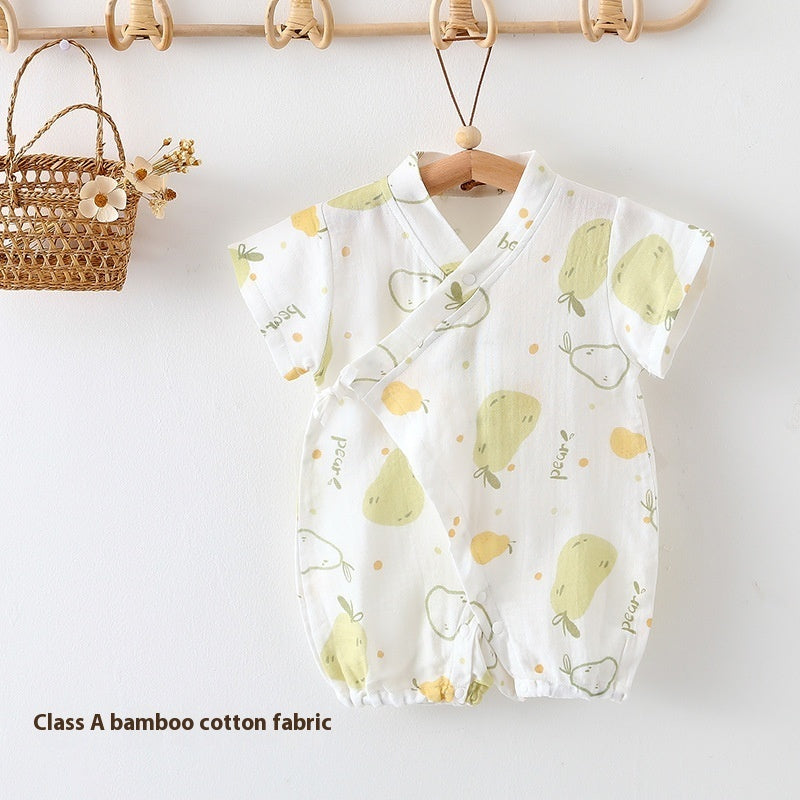 Baby Jumpsuit Summer Clothing Class A Bamboo Cotton