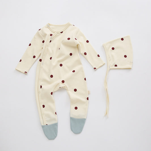 Spring And Autumn New Baby Cotton Footwear Pajamas