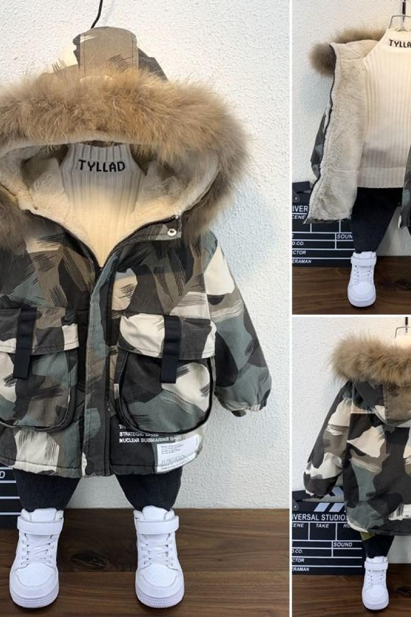 Lucas Winter Camouflage Padded baby Jacket