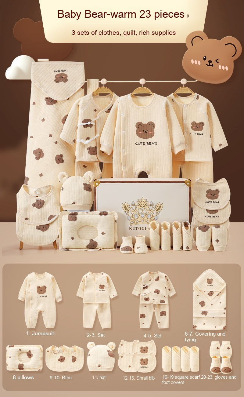 Bear Baby Pure Cotton Clothes Gift Set