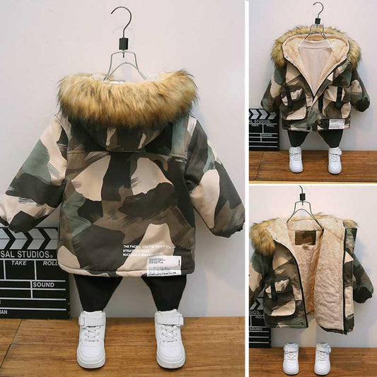 Lucas Winter Camouflage Padded baby Jacket