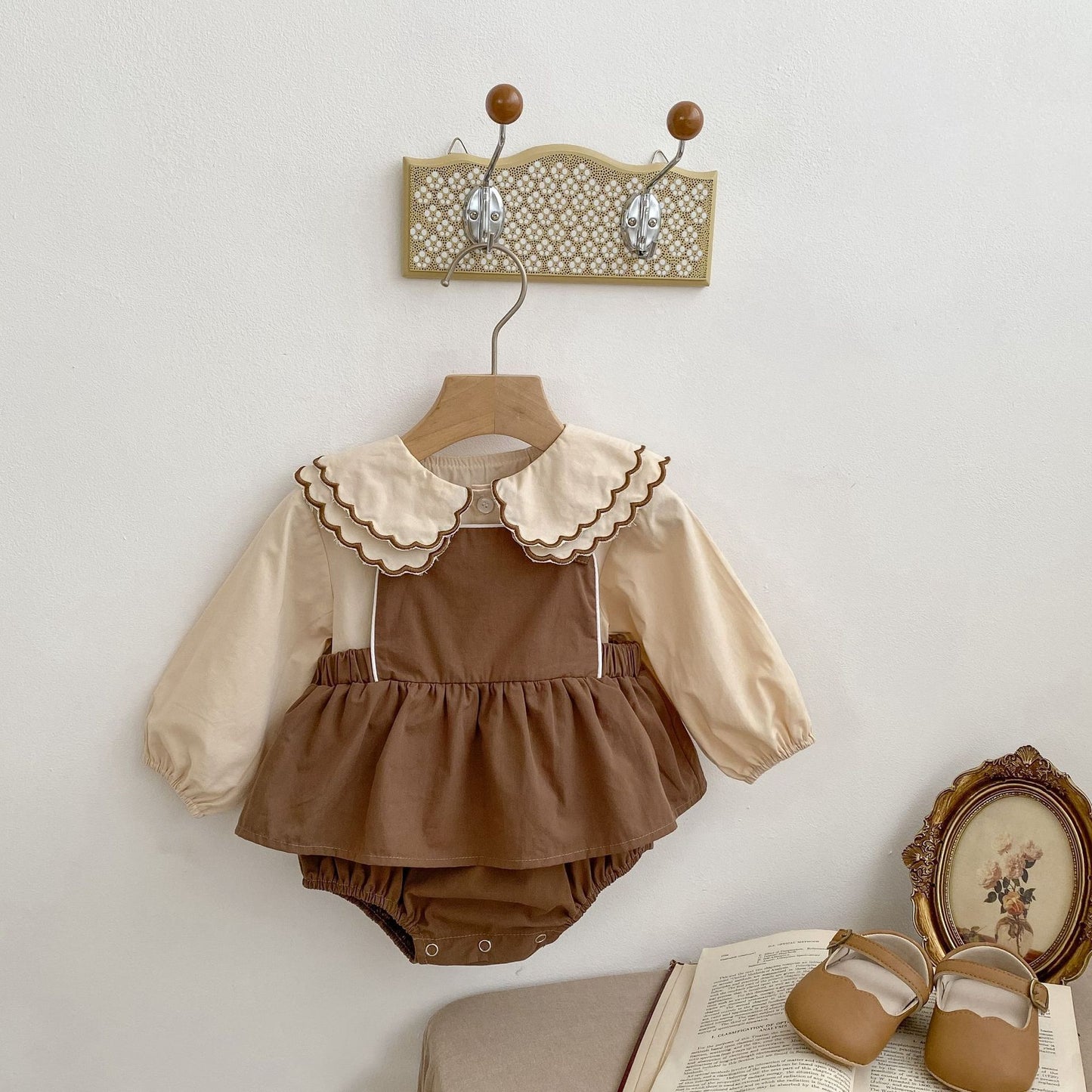 Baby Sleeveless Suspender Romper Shirt