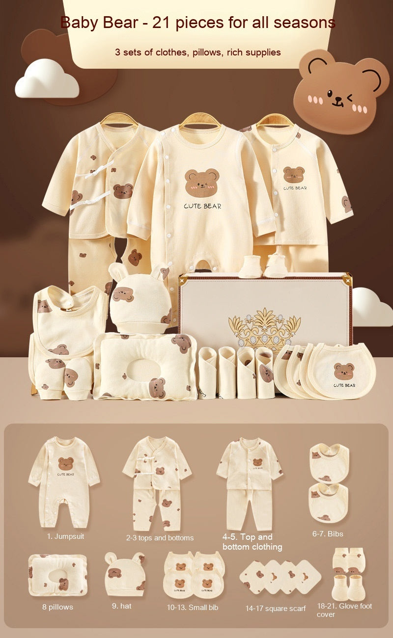 Bear Baby Pure Cotton Clothes Gift Set