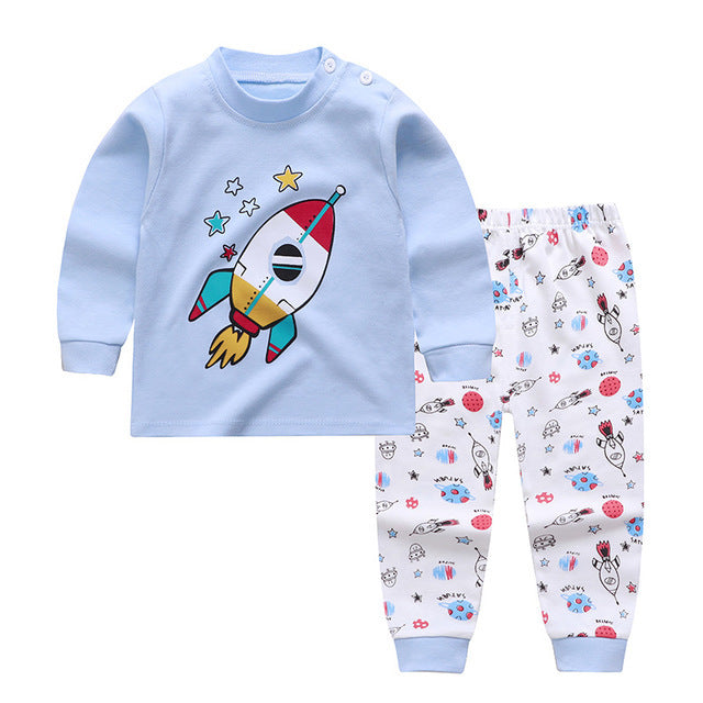 Autumn And Winter Pajamas, Baby Autumn Clothes, Long Trousers, Girls' Home Clothes