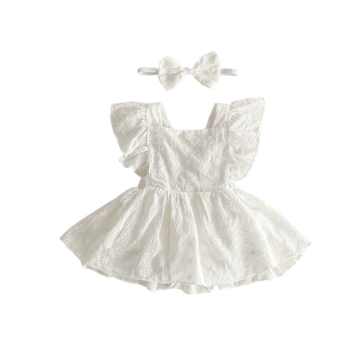 Baby Girl Flounced Sleeve Princess Dress