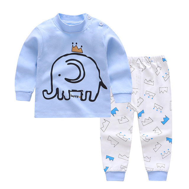 Autumn And Winter Pajamas, Baby Autumn Clothes, Long Trousers, Girls' Home Clothes