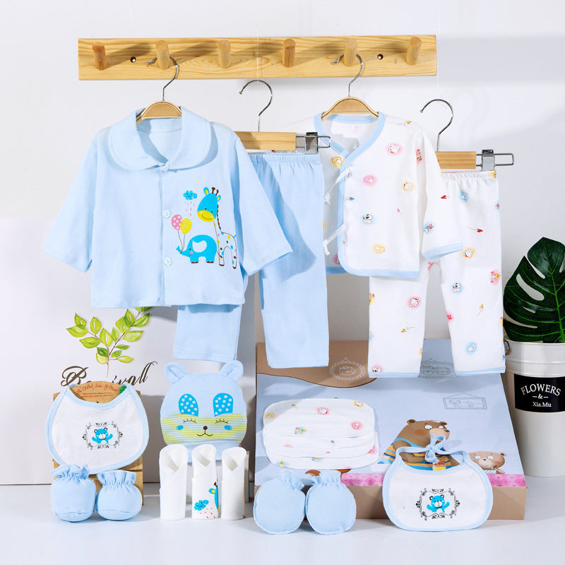 18 Piece Cotton Newborn Clothes Gift Box Set