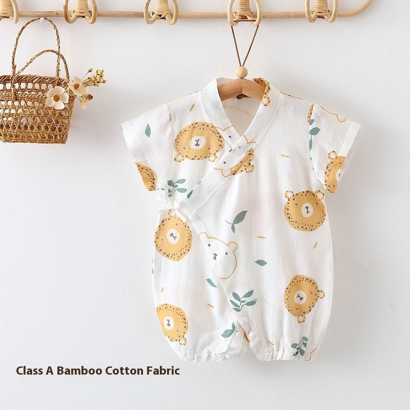 Baby Jumpsuit Summer Clothing Class A Bamboo Cotton