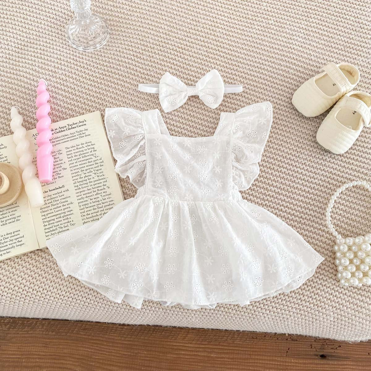 Baby Girl Flounced Sleeve Princess Dress