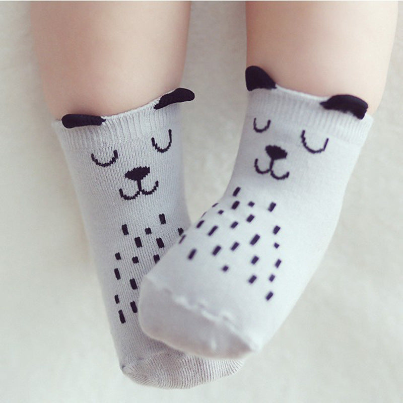 Spring And Autumn New Asymmetric Cartoon Cotton Children's Socks