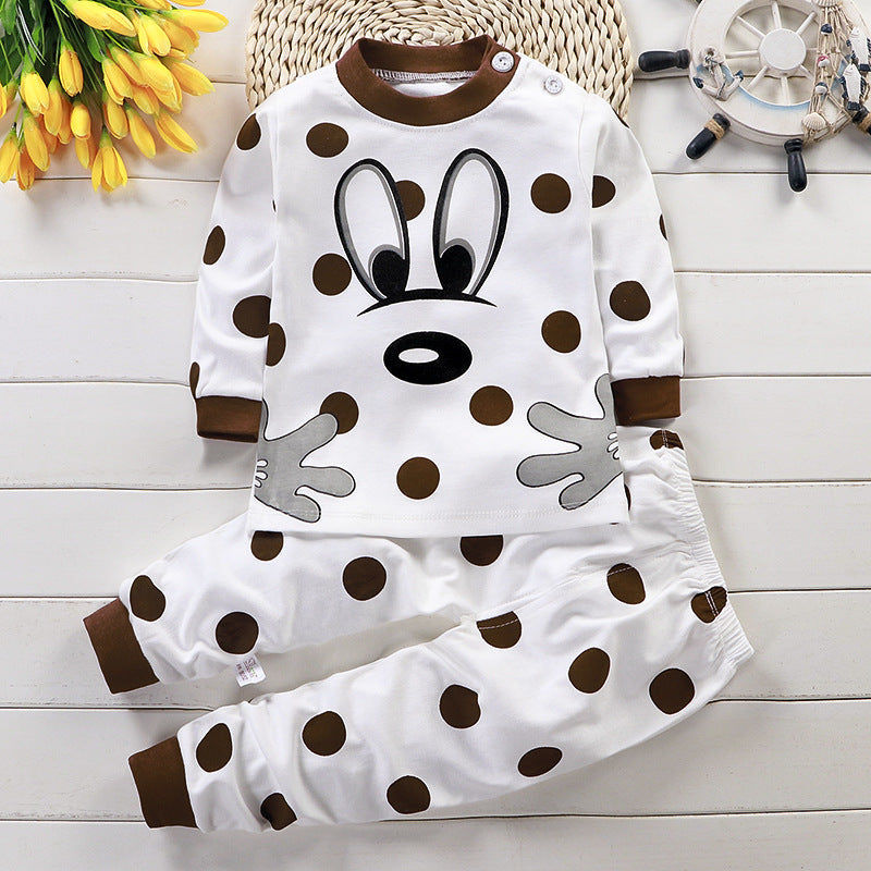 Cotton Baby Pajamas And Children's Underwear Set