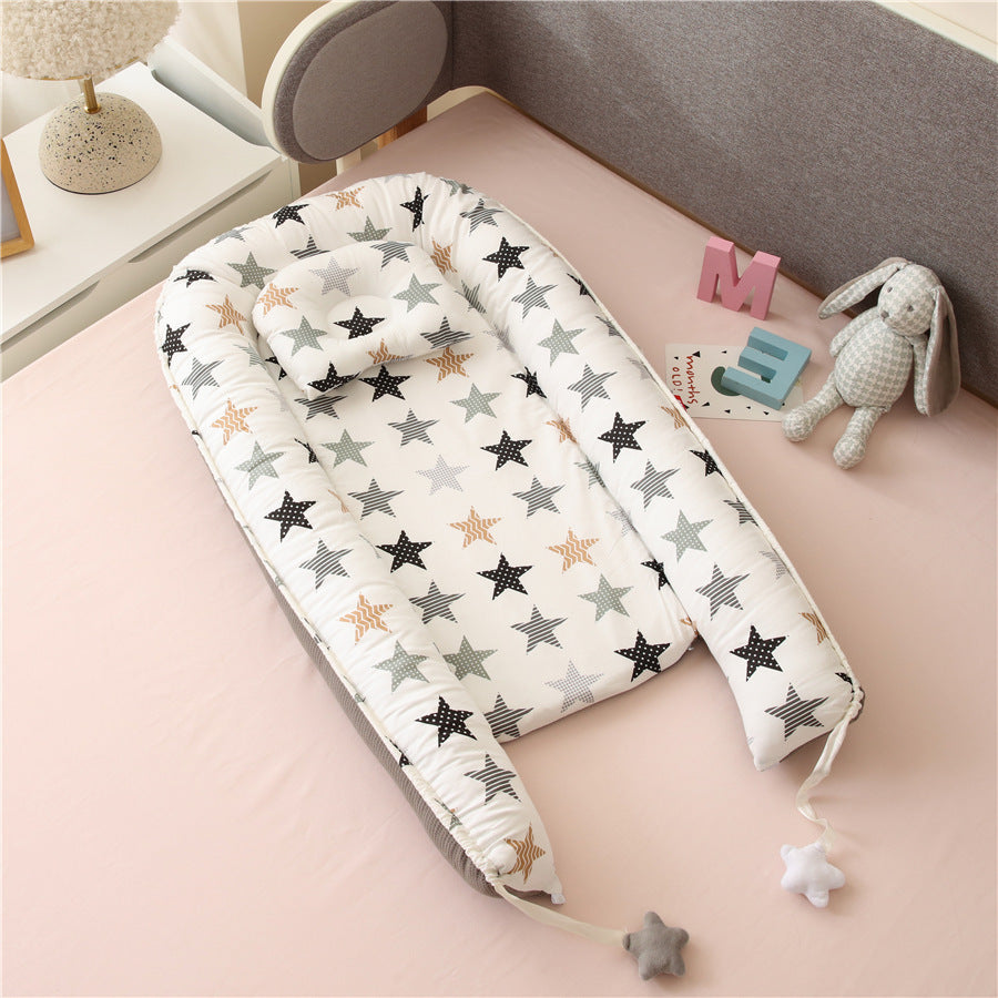 Honeycomb Breathable Folding Removable And Washable Portable Crib